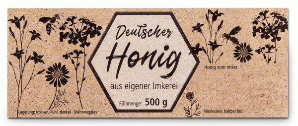 Honigglas-Etikett &quot;ÖKO-Wiese&quot;