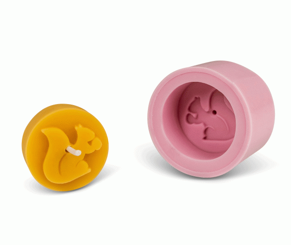 Gießform Teelicht &quot;Eichhörnchen&quot;