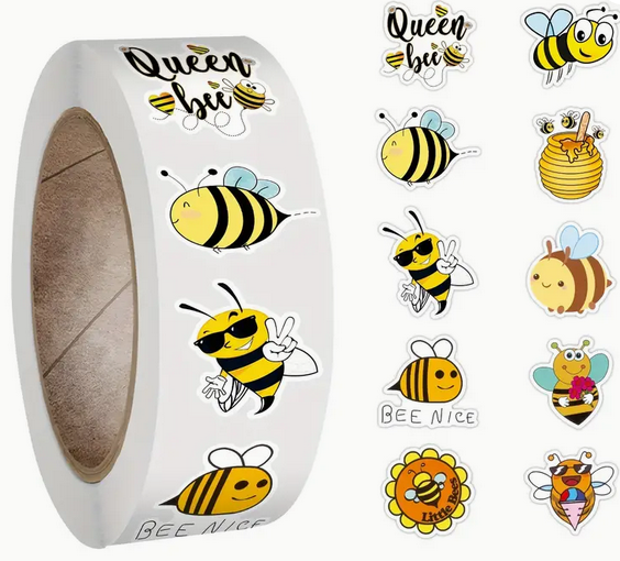 100 Bienen Sticker Pack - Lustige Aufkleber Für Laptop, Auto & Skateboard
